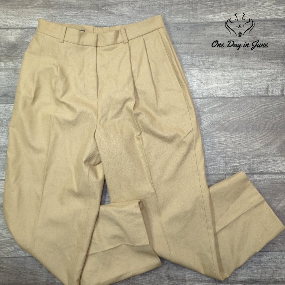 Lands' End Petite Wool/Cashmere Blend Pants Size 4P